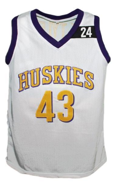 K. tyler  43 the 6th man movie huskies basketball jersey white   1