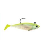 Storm WildEye Swim Shad, Shiner Chartreuse Silver, 5”, 5/8 Oz, Pack of 3 - $12.95