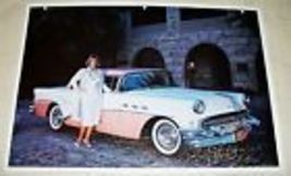 1956 Buick Special Riviera 2 dr ht car print (pink & white) - $6.00
