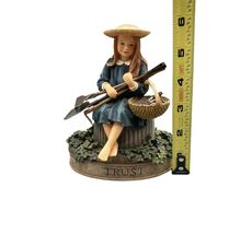 2002 Vintage Virtues Kathy Killip Figurine Demdaco TRUST Garden Girl Rea... - $29.95