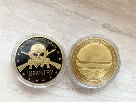 U.S. United States Army Infantry Division | Skull | Military  Challenge Coin - $12.96