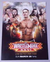 March 28 2010 WrestleMania XXVI WWE Poster 12x16 Triple H John Cena Bati... - $24.74