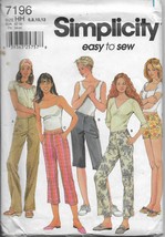 Simplicity 7196 Misses Pants Three Lengths, Shorts Two Lengths Sizes 6 8... - $15.00