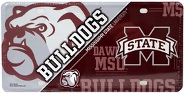 NCAA Mississippi State Embossed Metal License Plate Auto Tag Sign - $9.95