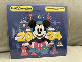 Walt Disney World 2024 16 Month Photo Calendar NEW