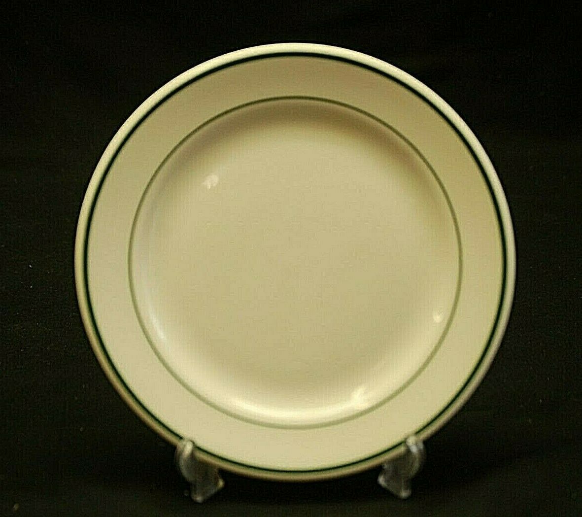 Old Vintage Shenango China Restaurant Ware 7-1/8 Salad Plate Green Bands  MCM USA