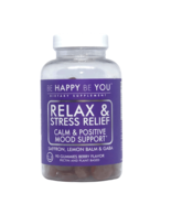 BE HAPPY BE YOU Relax &amp; Stress Relief Gummies Vitamins Dietary Supplement - $23.99