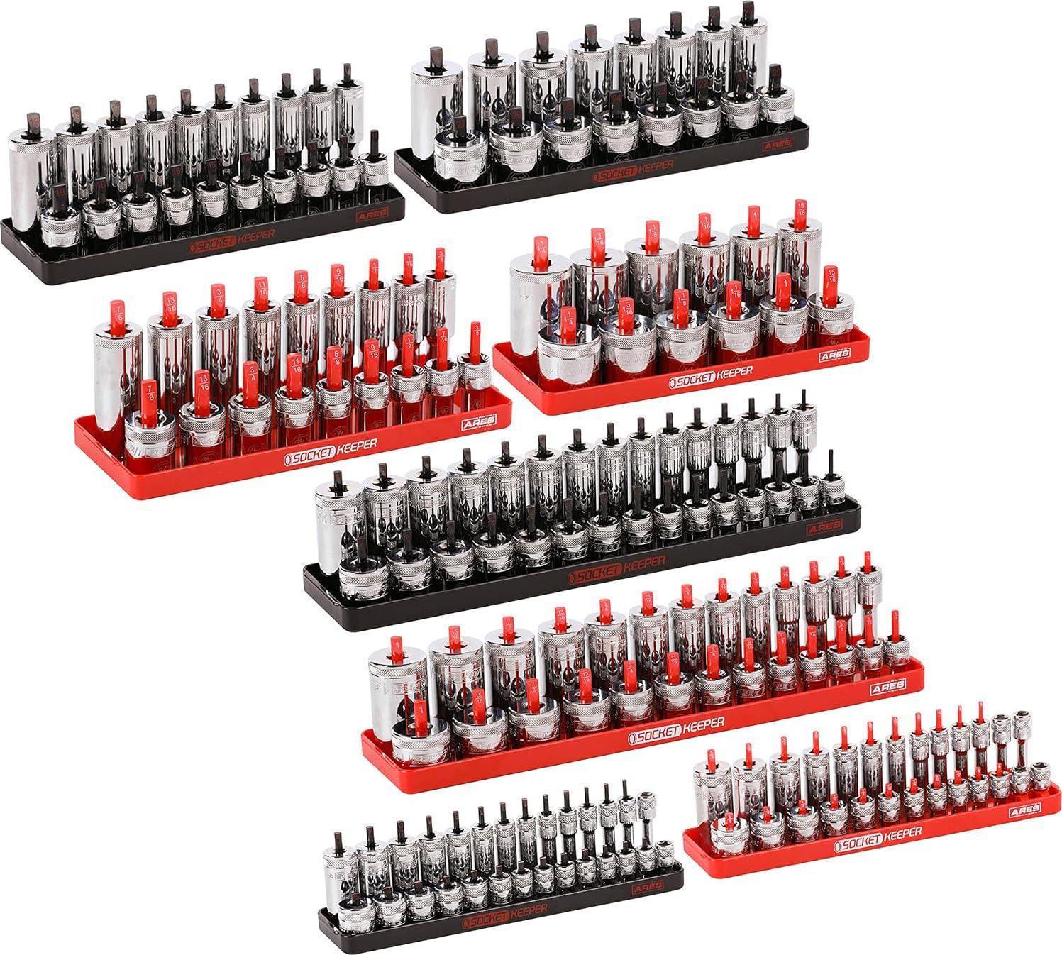 ARES 60141 8-Piece Socket Organizer Tray Set and similar items