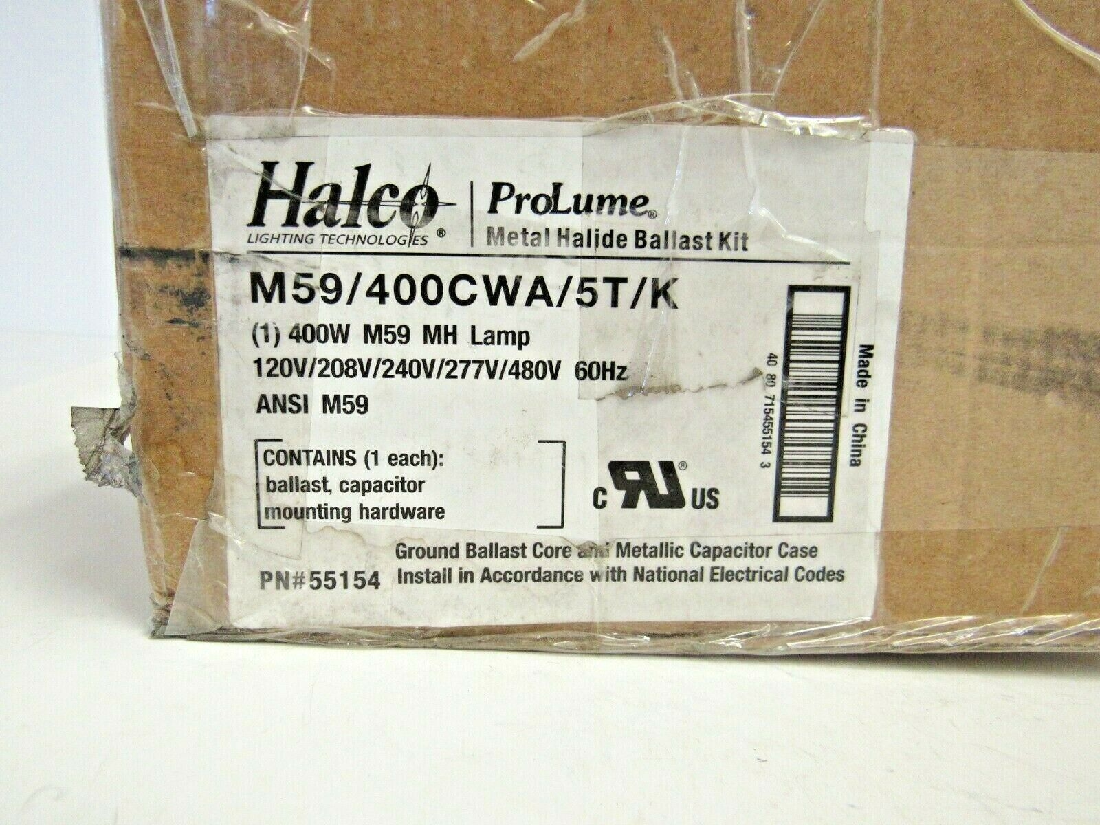 Halco 55154 M59/400CWA/5T/K ProLume Metal Halide Ballast Kit 412 Lighting Ballasts & Starters