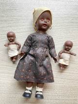 Vintage Hong Kong-made Black Dolls (set of 3) image 1