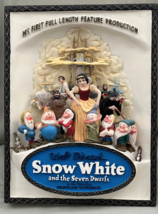 Disney Parks Snow White Sculpted 3D Movie Poster NEW iN BOX RETIRED image 1