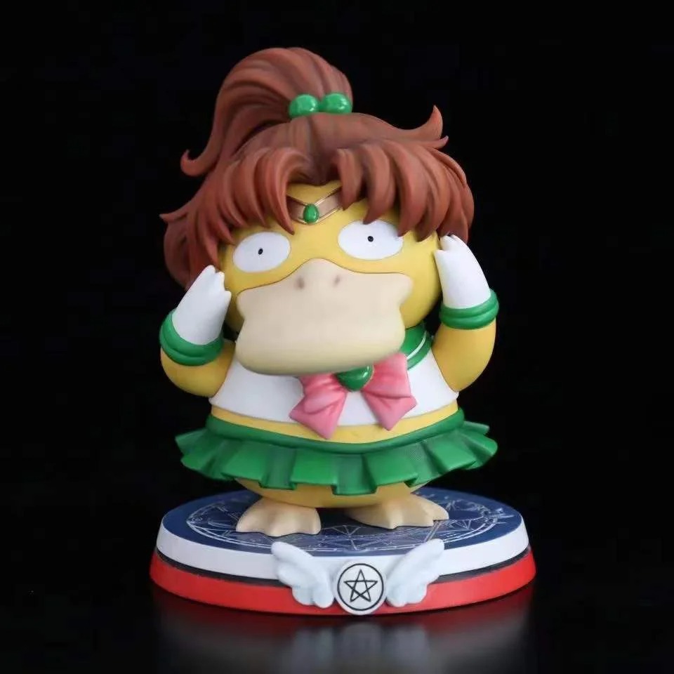 13cm Pokeemon Psyduck SailorMoon Figure Action Anime Figurine Statue Kino  Makoto