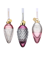 Waterford Crystal Lismore Hope Faith Love Drop Ornaments Set Of 3 Cranbe... - $251.00