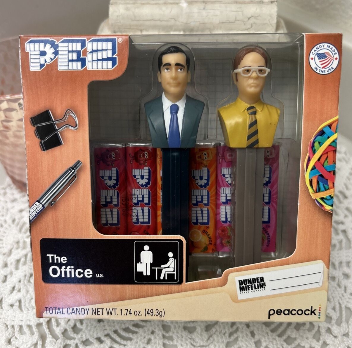The Office PEZ Candy Dispenser 2021 Dwight And Michael Scott Dunder