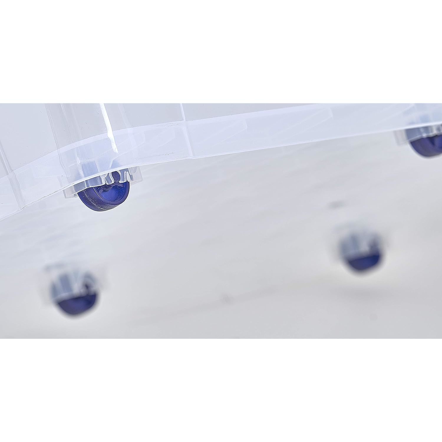 Storage Containers With Wheels (2 Pack), Stackable Large Storage