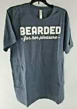 Bearded For Her Pleasure men's heather blue t-shirt size L - $14.00