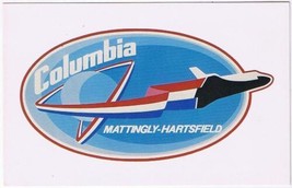 Postcard Crew Insignia NASA Space Shuttle Columbia Mattingly Hartsfield - $3.99