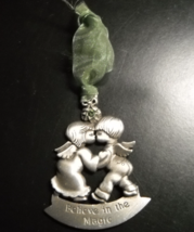 Gloria Duchin Inc Christmas Ornament 2005 Believe in the Magic Pewter Angels - $6.99