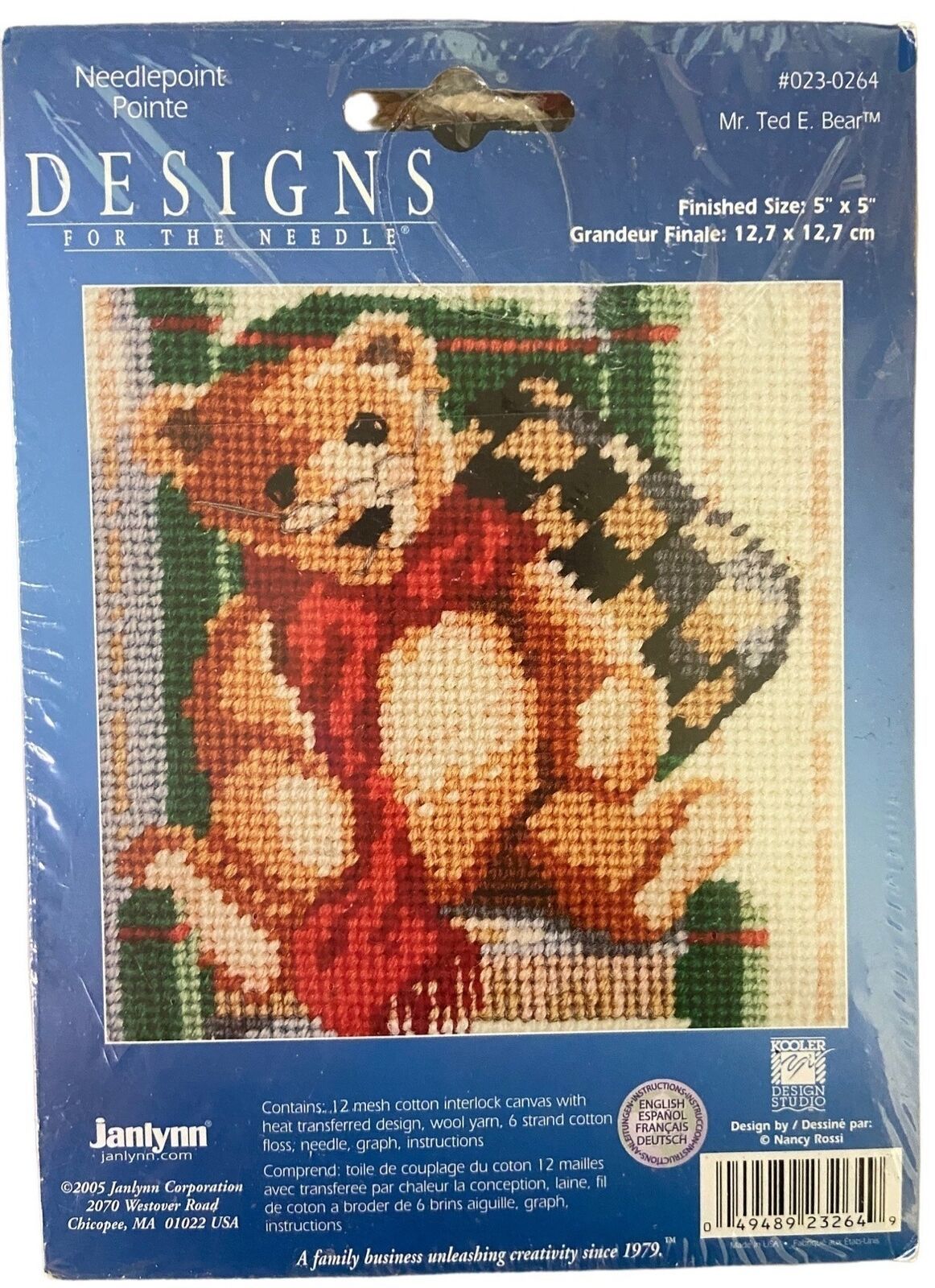 2005 Janlynn Design for the Needle Mr Ted E Bear Mini Kit Sealed Unused - $8.58