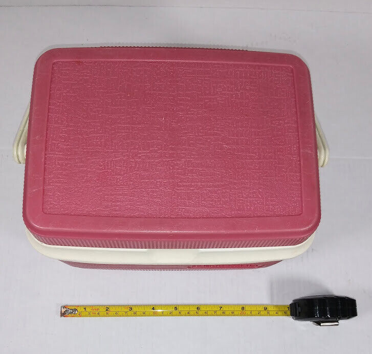 Rubbermaid Personal Lunch Box 1907/1927 Cooler Picnic Ice Chest Red NICE