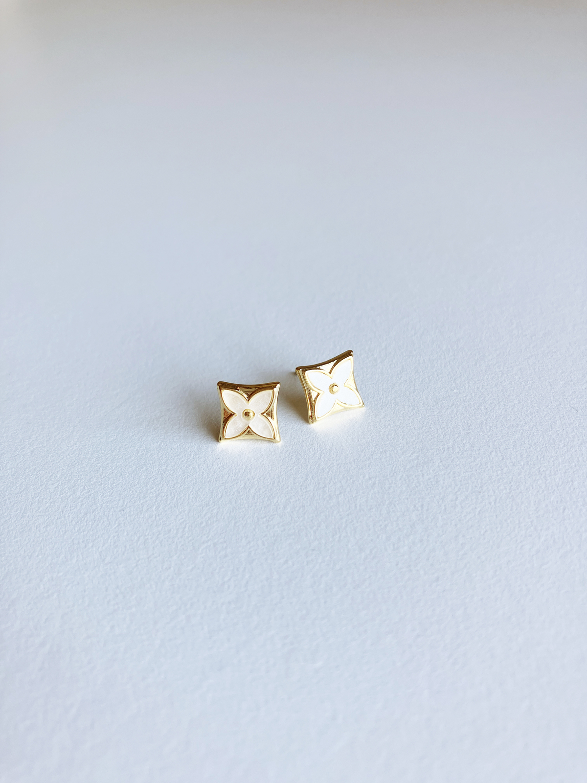 Primary image for Mother of Pearl Starflower Earrings 