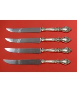 Belvedere by Lunt Sterling Silver Steak Knife Set 4pc Large Texas Sized ... - $286.11