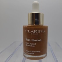 CLARINS Skin Illusion Natural Hydrating Foundation 118.5 CHOCOLATE Full ... - $16.92
