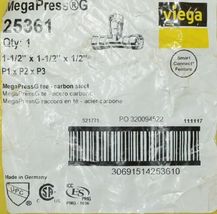 Viega Megapress G 25361 Carbon Steel Reducing Tee HNBR Sealing Element image 4