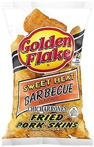 Golden Flake Sweet Heat Barbecue Fried Pork Skins 3.25 oz Bag (6 Bags) - $32.62