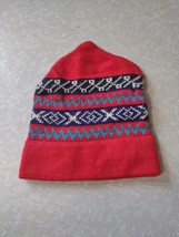 Great 1970s 1980s Winter Beanie Hat Red Skiing Hiking Outdoors Woods Ski - $22.20