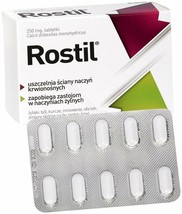 Rostil 250 mg venous circulation insufficiency, varicose veins, 30 tablets - $19.99