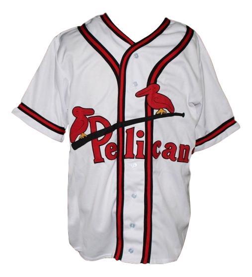 Custom name   new orleans pelicans baseball jersey white   1