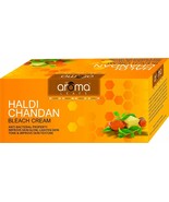 Aroma Leaf Haldi Chandan Bleach Cream Reduce Spots, Improves Skin Textur... - $24.98