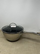 Hoffritz Platinum Pots, 4 Qt Stainless Steel Sauce Pan With Lid or 10 Inch  Large Frying Pan 