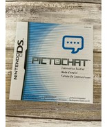 Pictochat Instruction Booklet ONLY! (Nintendo DS) Manual Picto Chat - $6.79