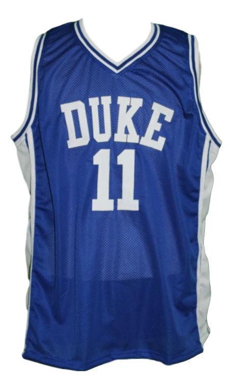 Bobby hurley  11 custom college basketball jersey blue   1