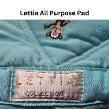 Lettia All Purpose Turquoise English Saddle Pad Monkeys!  USED image 4