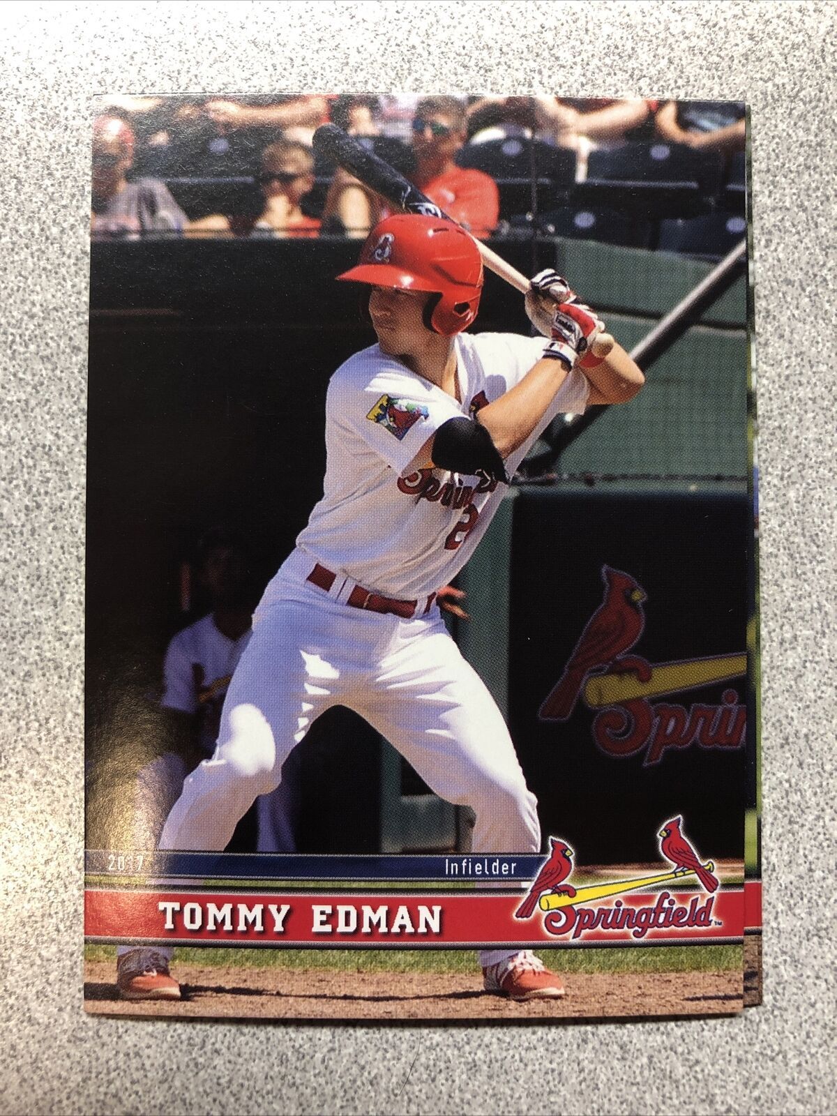Tommy Edman Autographed Authentic Cardinals Jersey