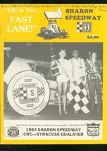 SHARON SPEEDWAY RACE PROGRAM 6/14/83-SYRACUSE QUALIFIER FN - $54.32