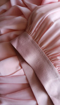 Plus Size Blush Pink Chiffon Skirt Wedding Chiffon Skirt Outfit Floor Length image 5