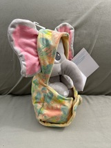 Disney Parks Animal Kingdom Baby Elephant in a Hoodie Pouch Blanket Plush Doll image 2