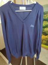 Pickering Sweater Unisex M Medium Dark Blue Crystal Mountain Sky Resort Logo  - $17.57