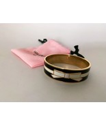 Kate Spade Black/White/Gold  &quot;All Wrapped Up&quot; Bangle Bracelet Cuff - $49.49