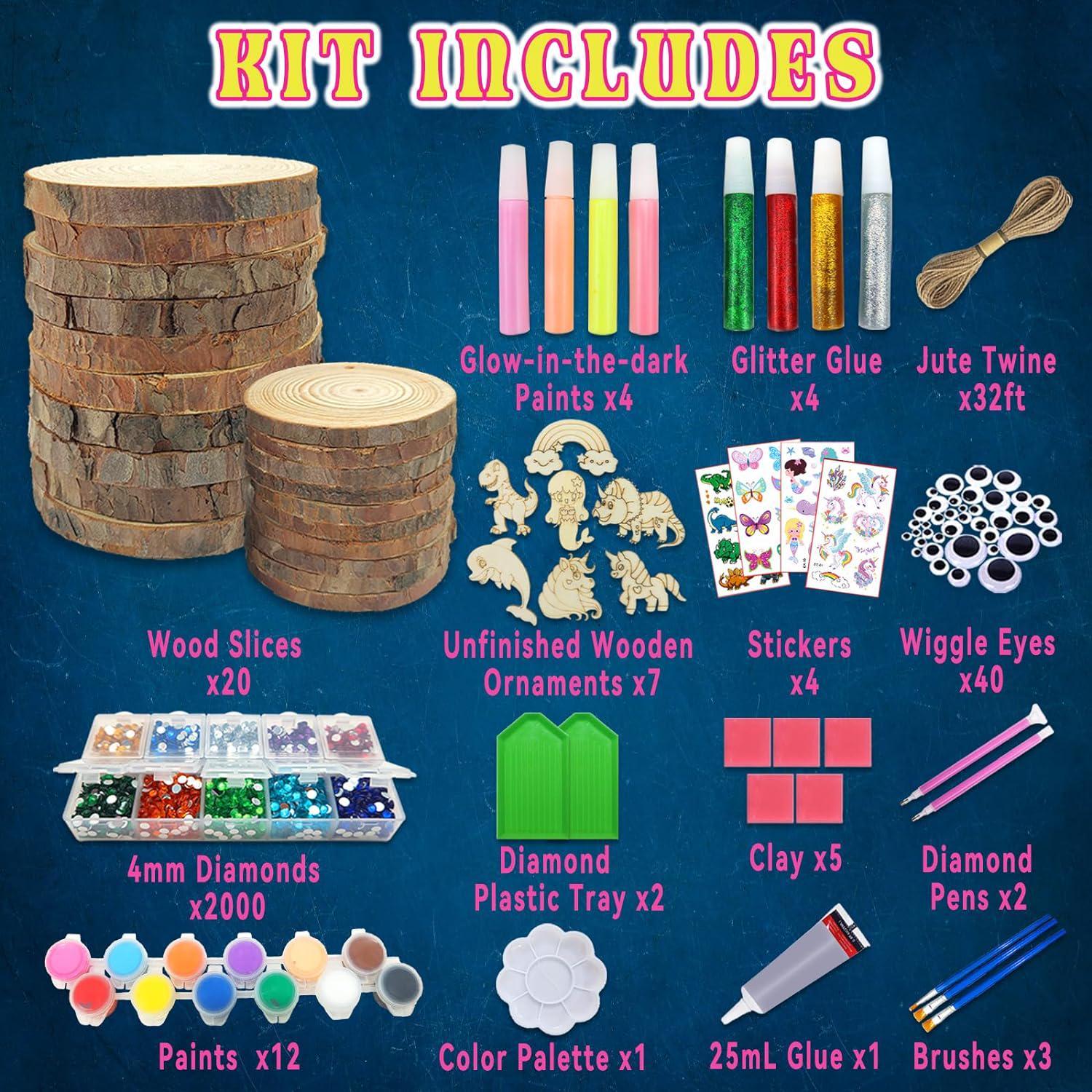 Arts and Crafts Supplies for Kids - 1600+Pcs Craft Kits for Kids - DIY  School Craft Project for Kids Age 4 5 6 7 8-12 Gifts for Girls and Boys  Crafts