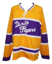 Any Name Number Nashville Dixie Flyers Retro Hockey Jersey New Yellow Any Size image 1