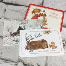 Vintage Hallmark Christmas Postcards Seasons Greeting Happy Holidays Lot... - $11.88