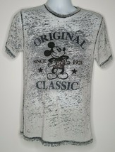 DISNEY Disneyland Classic Original Mickey Mouse Gray Heather T-Shirt Top Small - $11.99