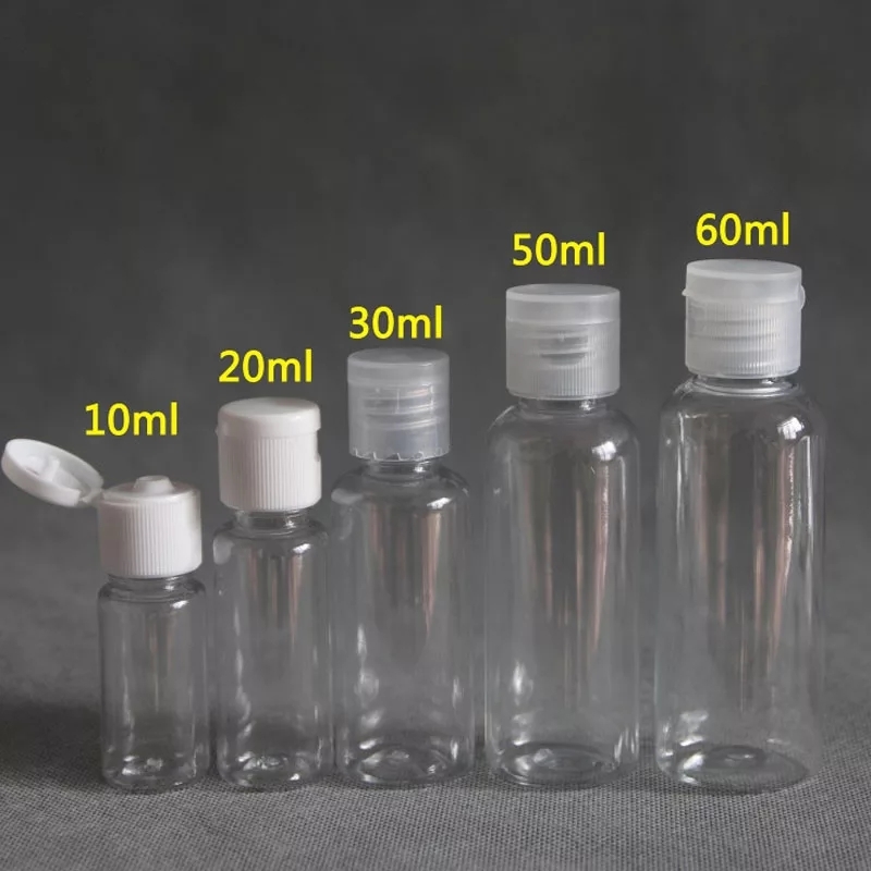 20pcs plastic shampoo bottles 10/30/50/60/100ml plastic bottles for travel,conta