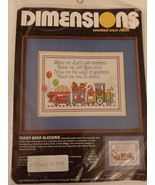 Dimensions 3592 Teddy Bear Blessing Kit by Lucy Rigg Counted Cross Stitc... - $39.99