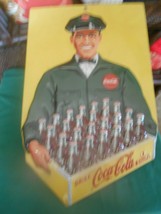 Great Collectible Embossed Tin Sign- COCA COLA  DELIVERY MAN - $42.16